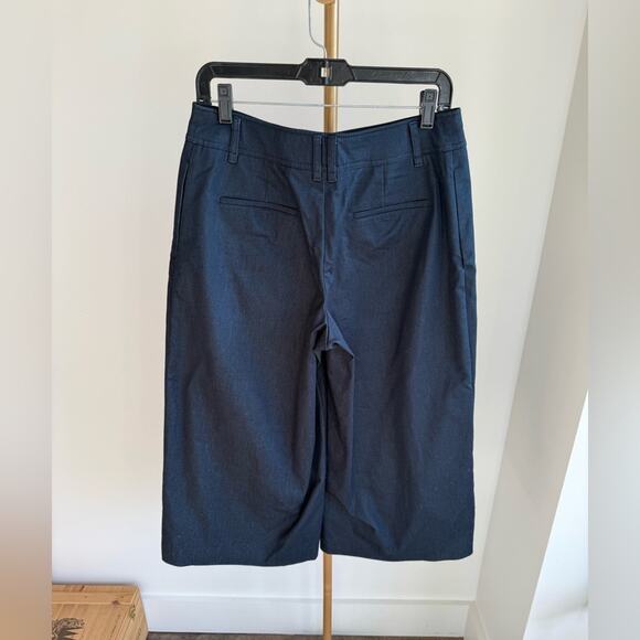THE ESSENTIAL TAPERED WIDE LEG PANTS BY ANTHROPOLOGY NAVY SIZE 6 - Picture 3 of 5